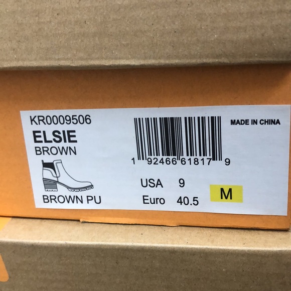 COPY - Korks Elsie brown ankle boots New with box size 8.5, - Picture 7 of 7